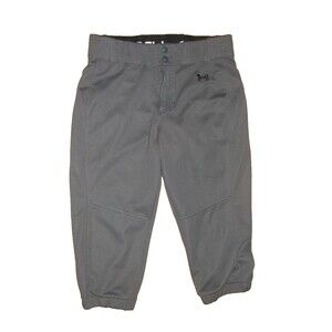 Under Armour Softball Capri Crop Sports Pants Gray Women's Size Small